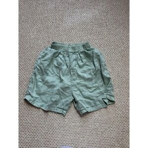 Women's Classic Cotton To Wear Linen Baggies Shorts Small. Preppy Beachy Coastal